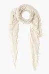 chan luu cashmere and silk simply taupe gingham scarf