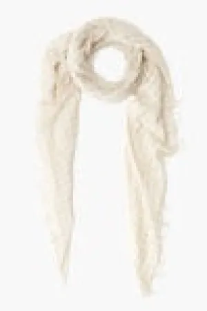 chan luu cashmere and silk simply taupe gingham scarf