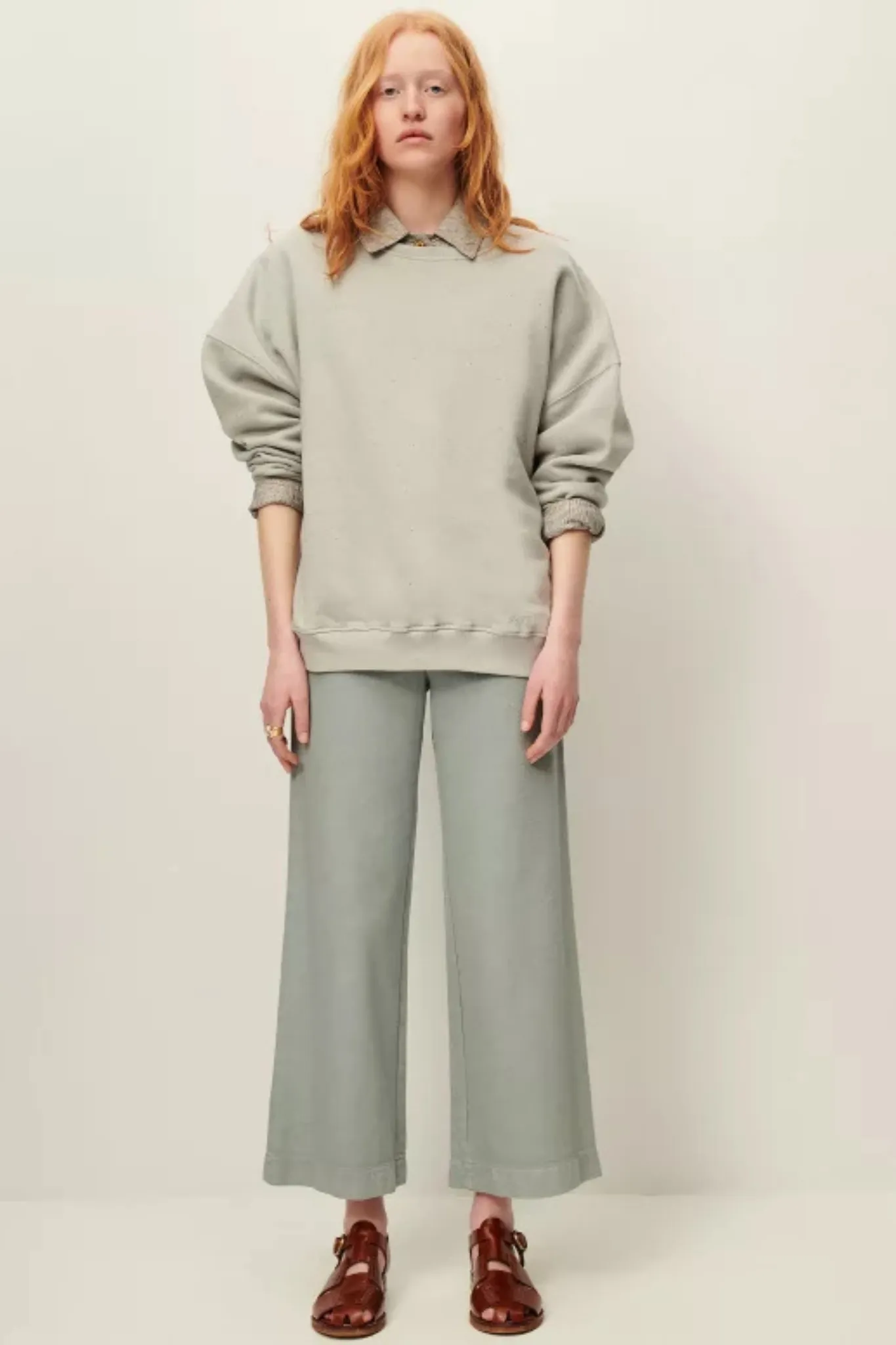 CHEBBI SWEATER OVERSIZE - SAUGE
