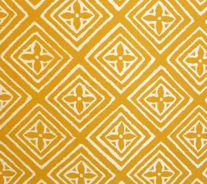 China Seas Fabric: Fiorentina - Custom Maize on Tinted 100% Linen