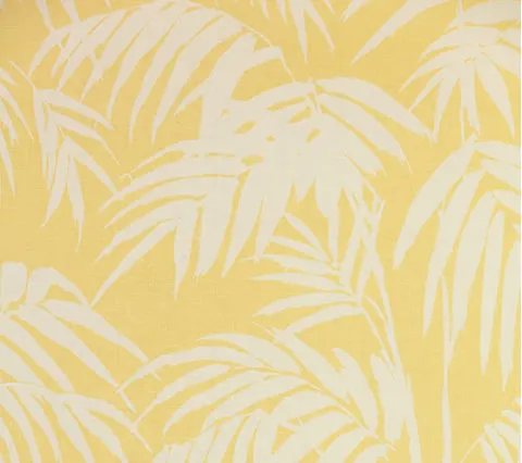 China Seas Fabric: Martinique Reverse - Custom Banana on Cream 100% Linen