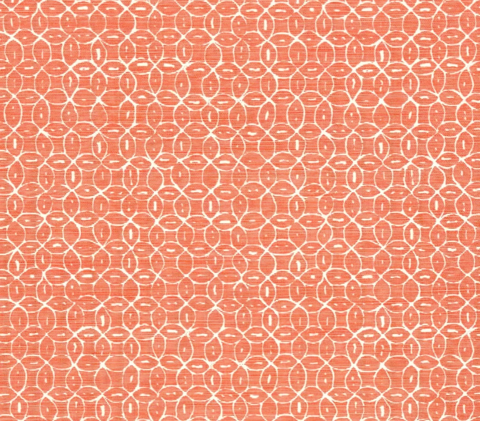 China Seas Fabric: Melong Batik Reverse - Custom Orange on Tinted Belgian Linen/Cotton