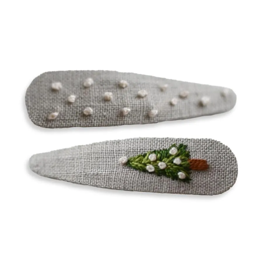 Christmas Hair Clips -- Multicolor