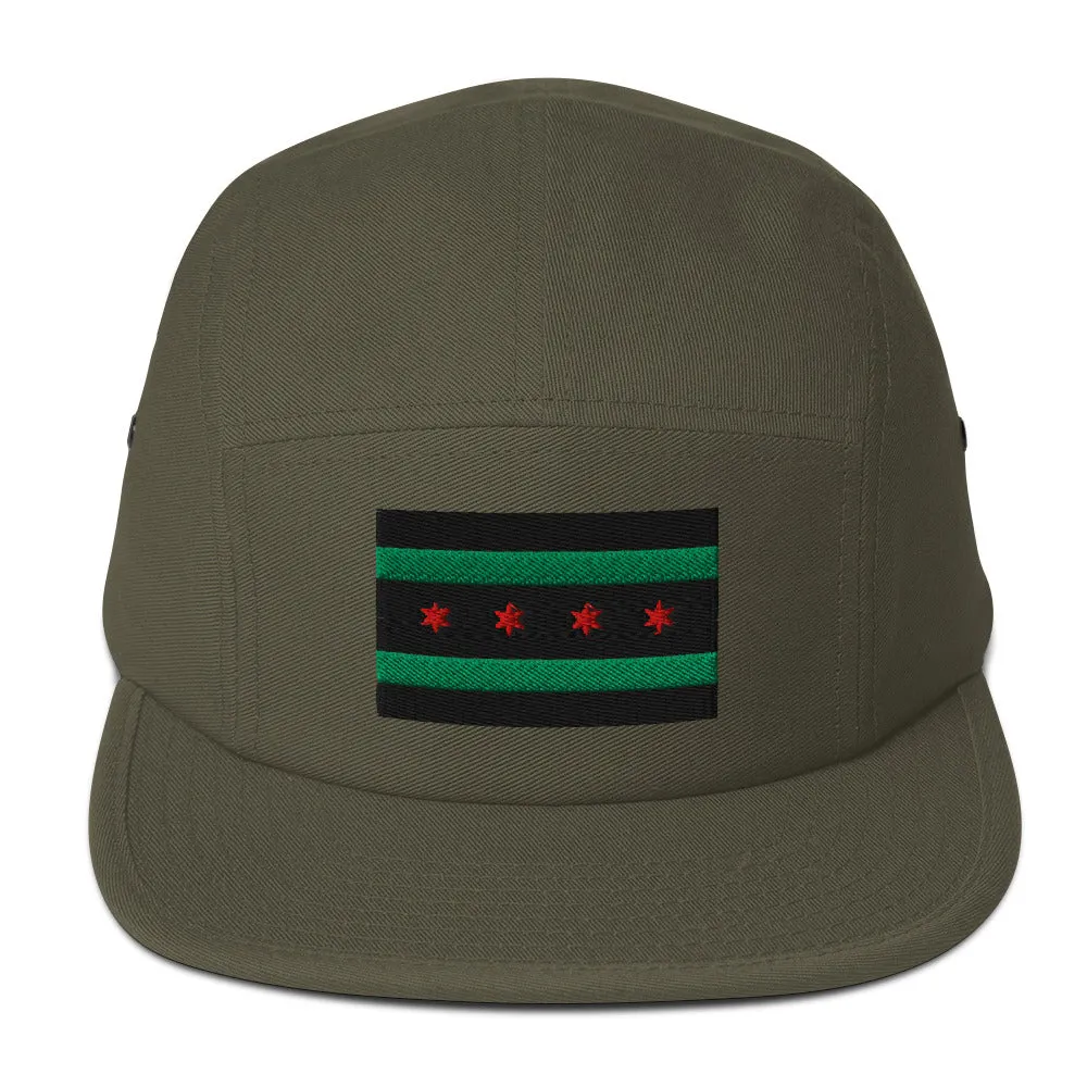 City of Chicago Pan African-Black Nationalism Five Panel Cap