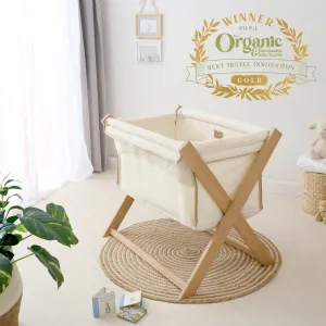 Clair De Lune Folding Crib - Cream