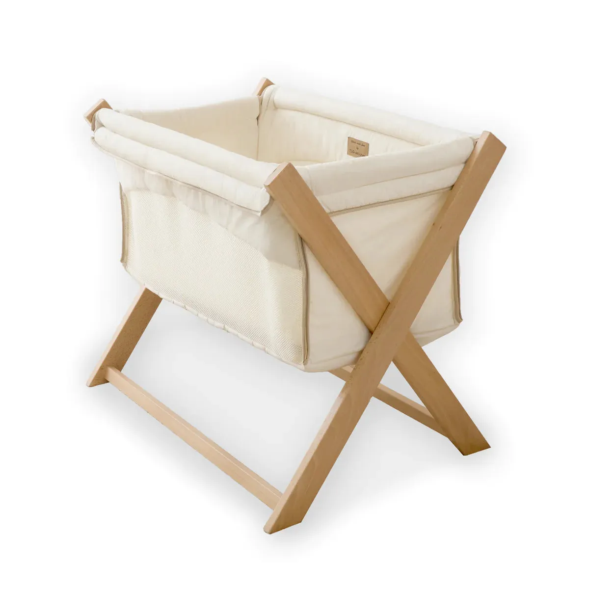 Clair De Lune Folding Crib - Cream