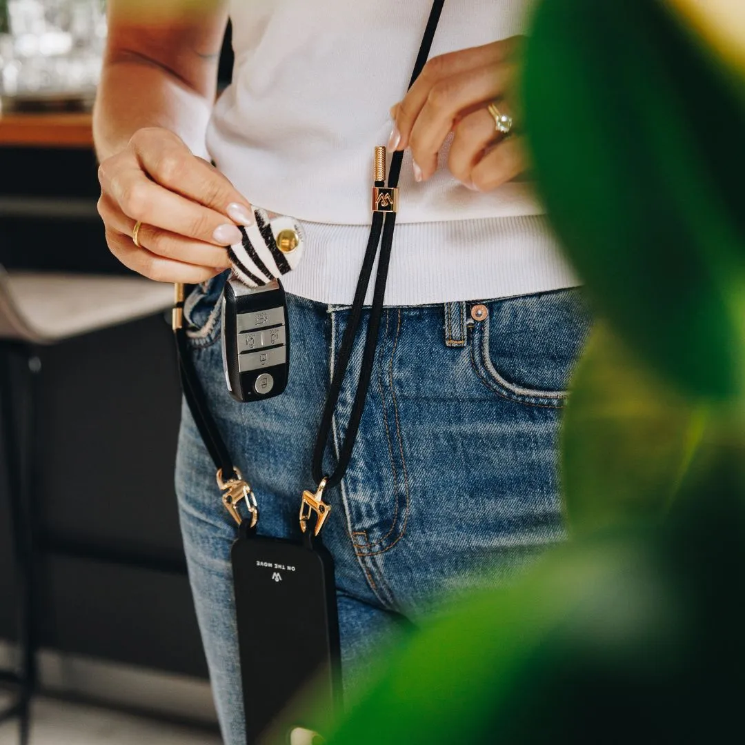 Classic Black Braided Strap
