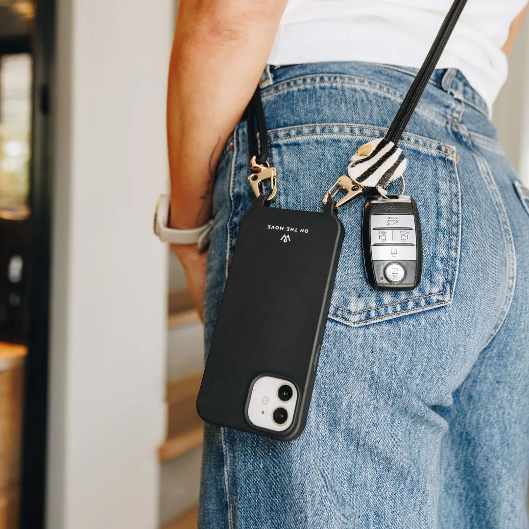 Classic Black Braided Strap