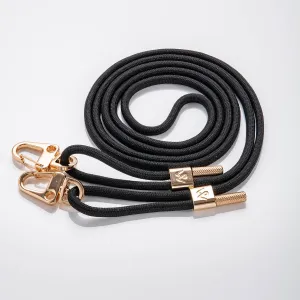 Classic Black Braided Strap