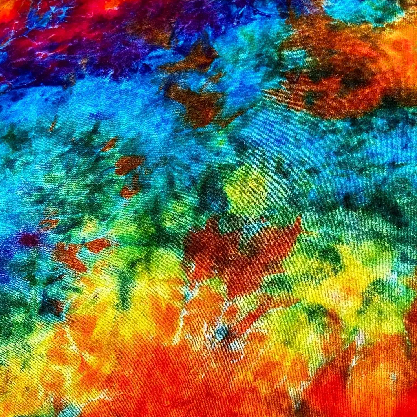 Cloth Pad - Deep Rainbow Bamboo Velour