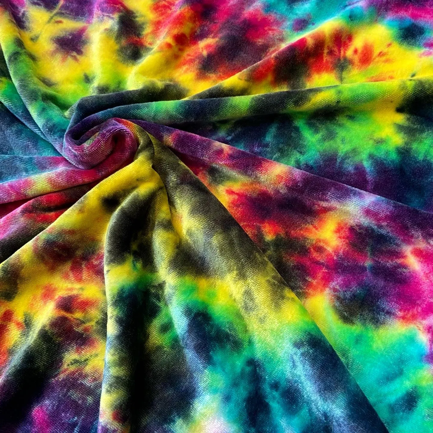 Cloth Pad - Neon Galaxy Bamboo Velour