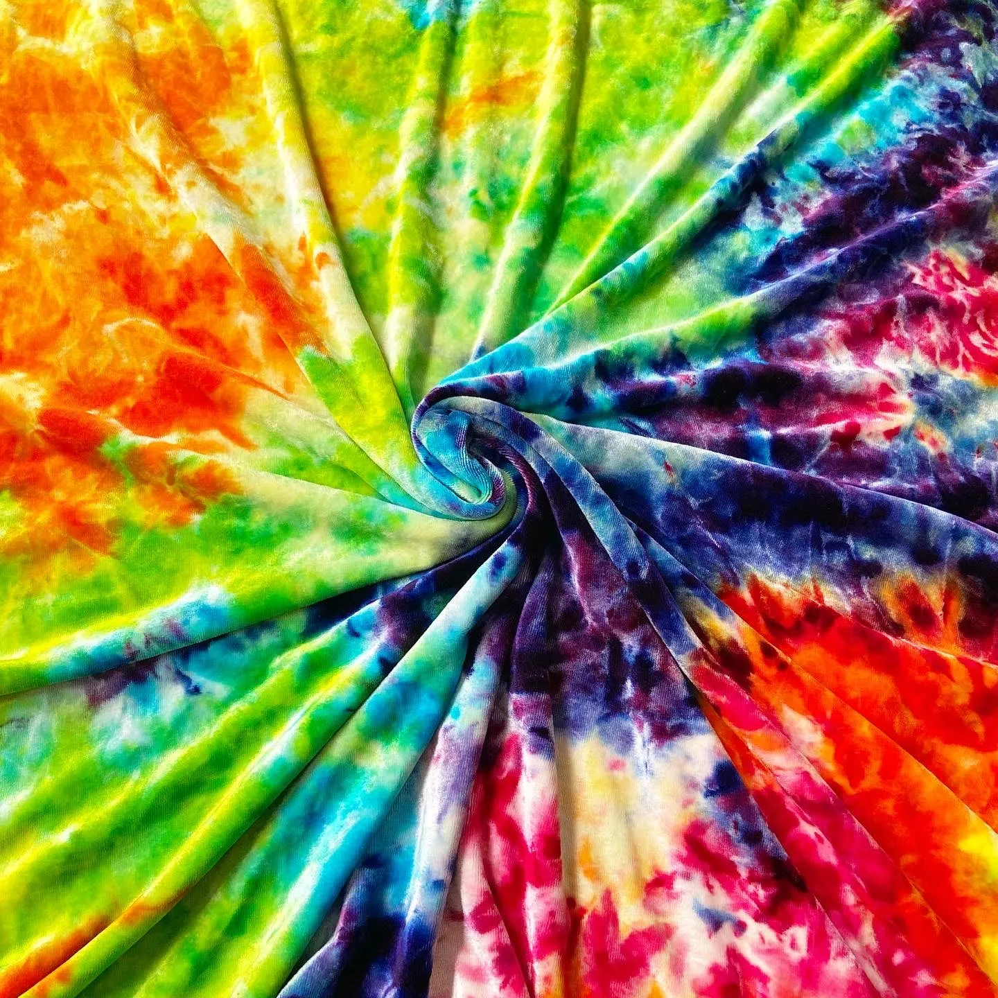 Cloth Pad - Neon Rainbow Bamboo Velour