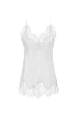 Coco Lace Silk Cami - Cloud