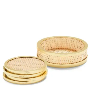 Colette Cane Coaster Set of 4