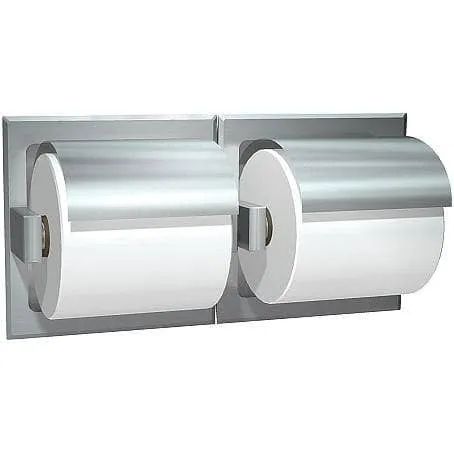 Commercial Toilet Paper Dispenser w/ Hood, Surface-Mounted, Stainless Steel w/ Satin Finish ASI 74022-HSSM-W