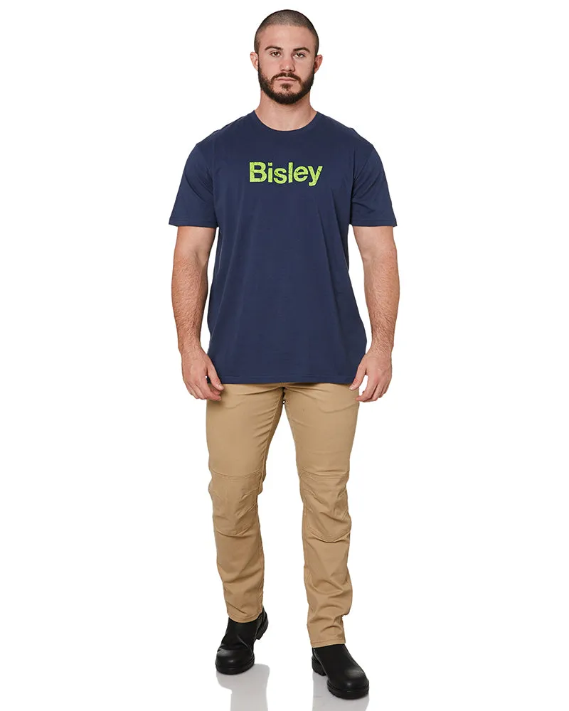 Cotton Logo Tee - Navy