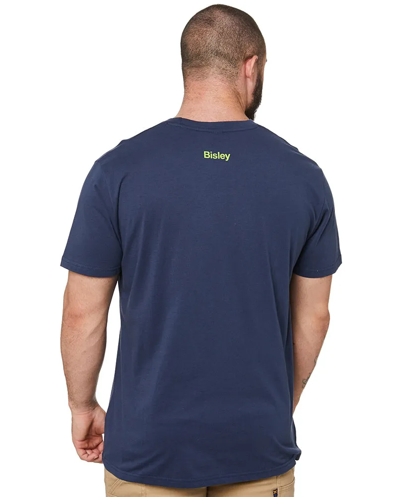 Cotton Logo Tee - Navy