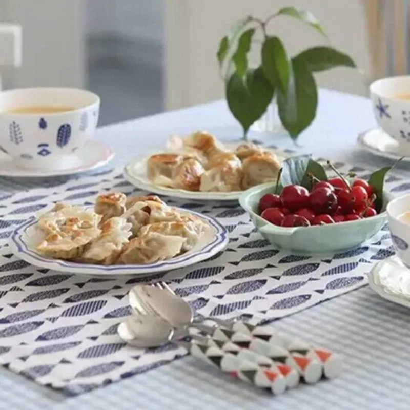 Cotton Ocean Placemats or Kitchen Towels: Fish Print