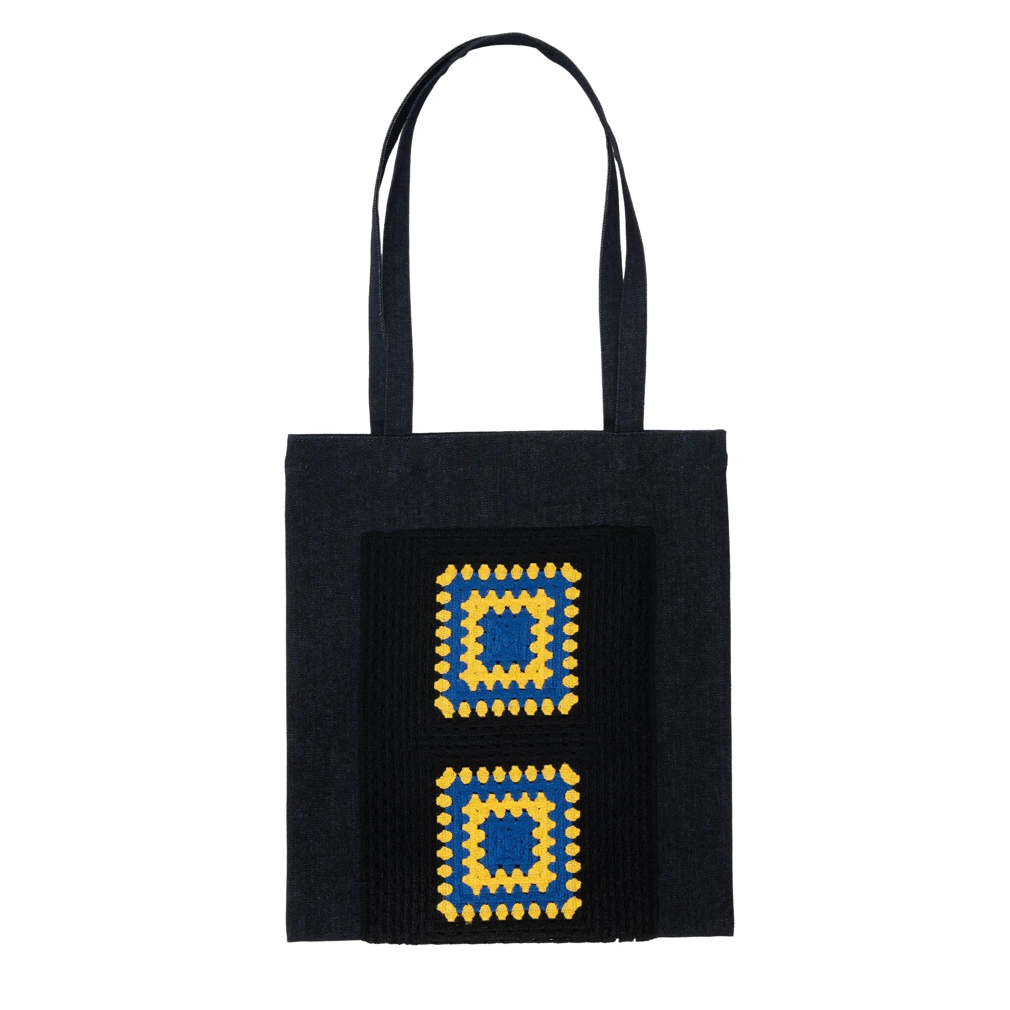 Crochetknit x Denim Bag Black WDS-O-FAL-24-Q1-AC-04