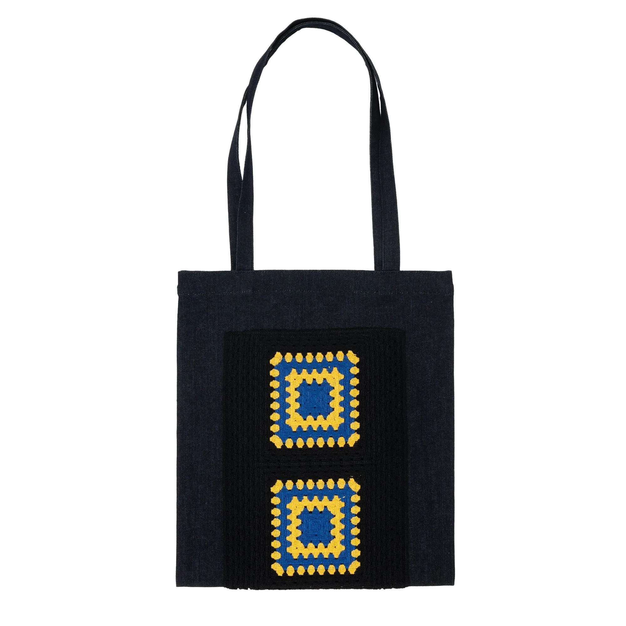 Crochetknit x Denim Bag Black WDS-O-FAL-24-Q1-AC-04