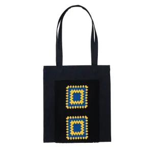 Crochetknit x Denim Bag Black WDS-O-FAL-24-Q1-AC-04