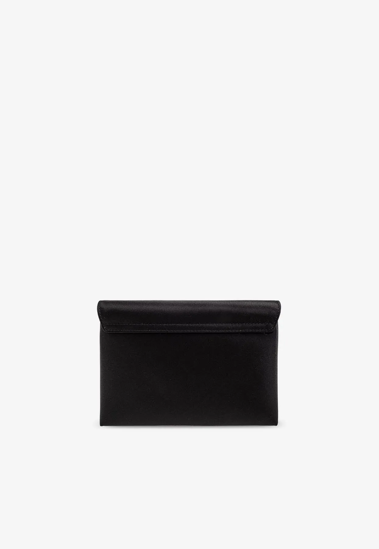Crystal Gianni Ribbon Satin Clutch Bag