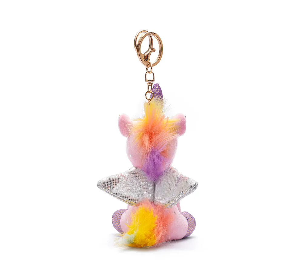Cute Plush Unicorn Keyring Keychain Pendant Bag Charm