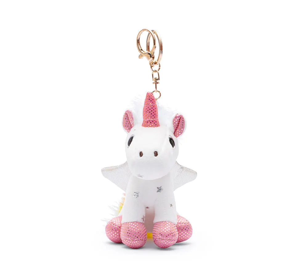 Cute Plush Unicorn Keyring Keychain Pendant Bag Charm