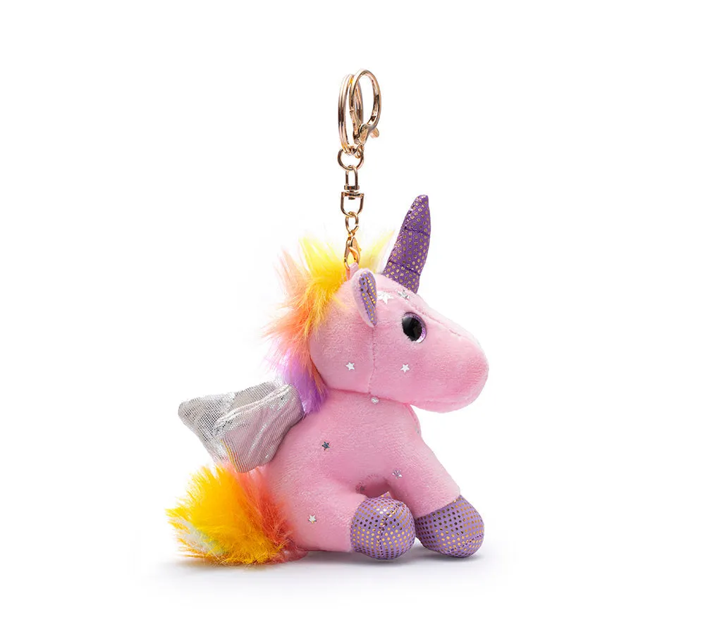 Cute Plush Unicorn Keyring Keychain Pendant Bag Charm