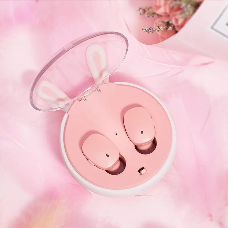 Cute rabbit wireless bluetooth headset yc23110