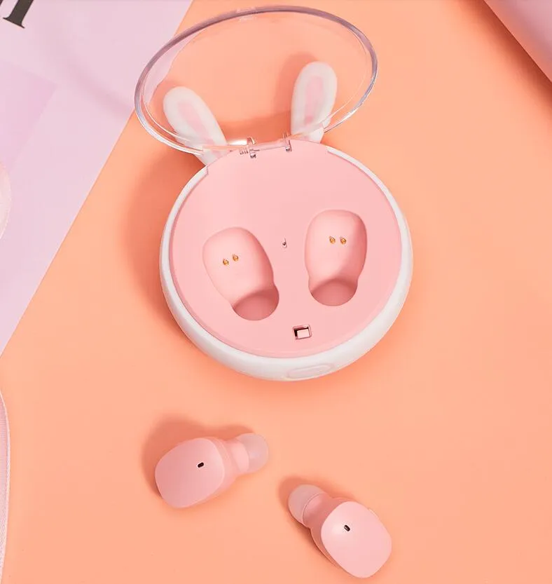 Cute rabbit wireless bluetooth headset yc23110