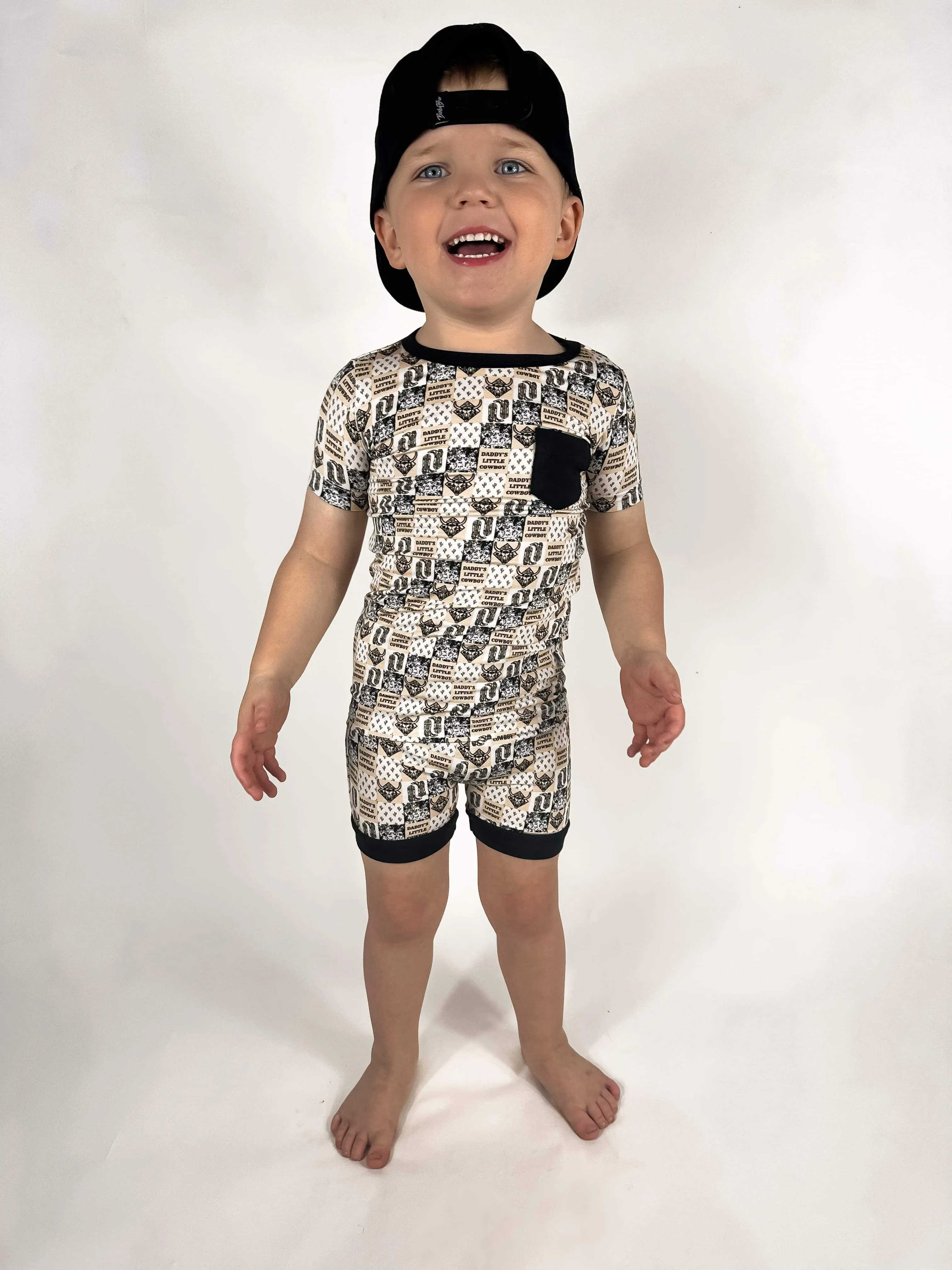 Daddy's Little Cowboy Bamboo Short Set (FINAL SALE)