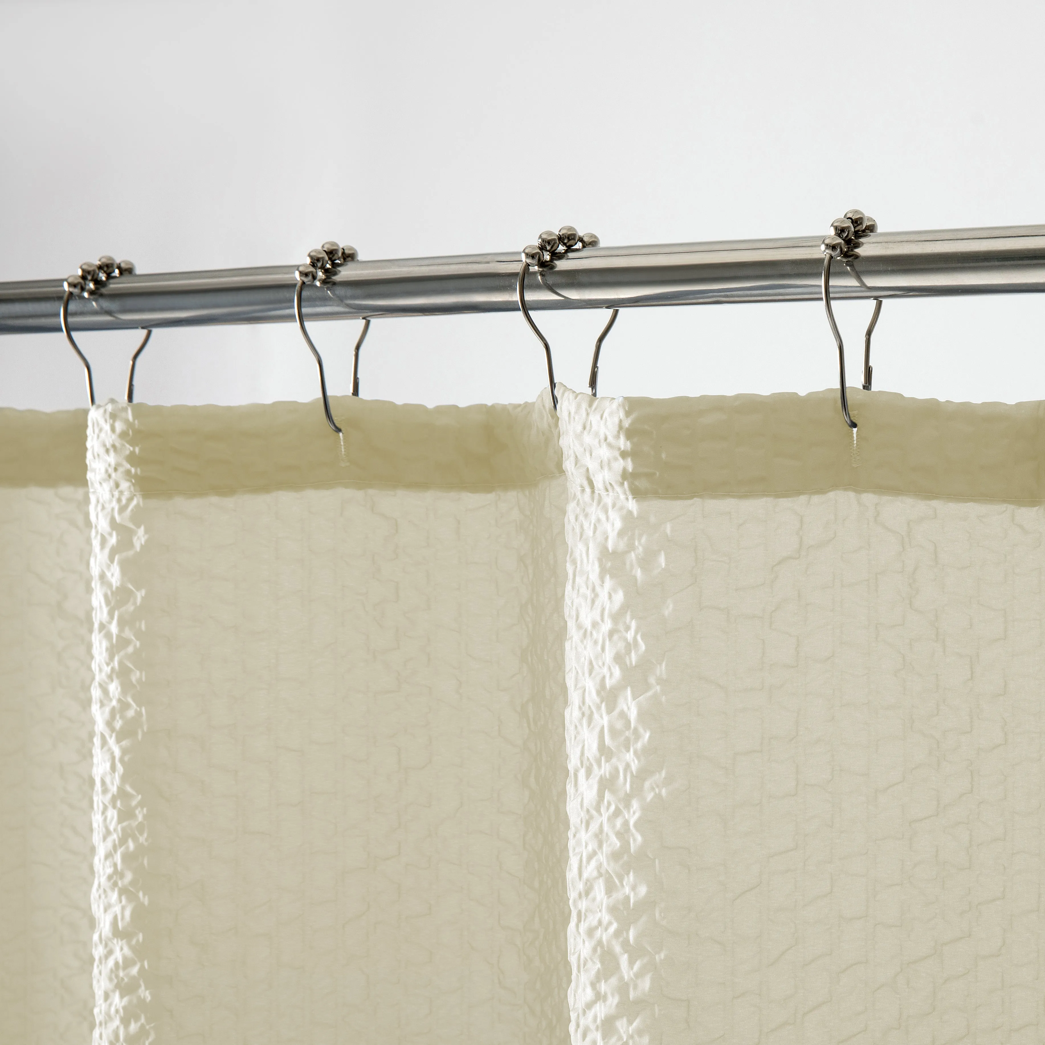 Dainty Home Tranquility Embossed Seersucker Designed 70" x 72" Shower Curtain