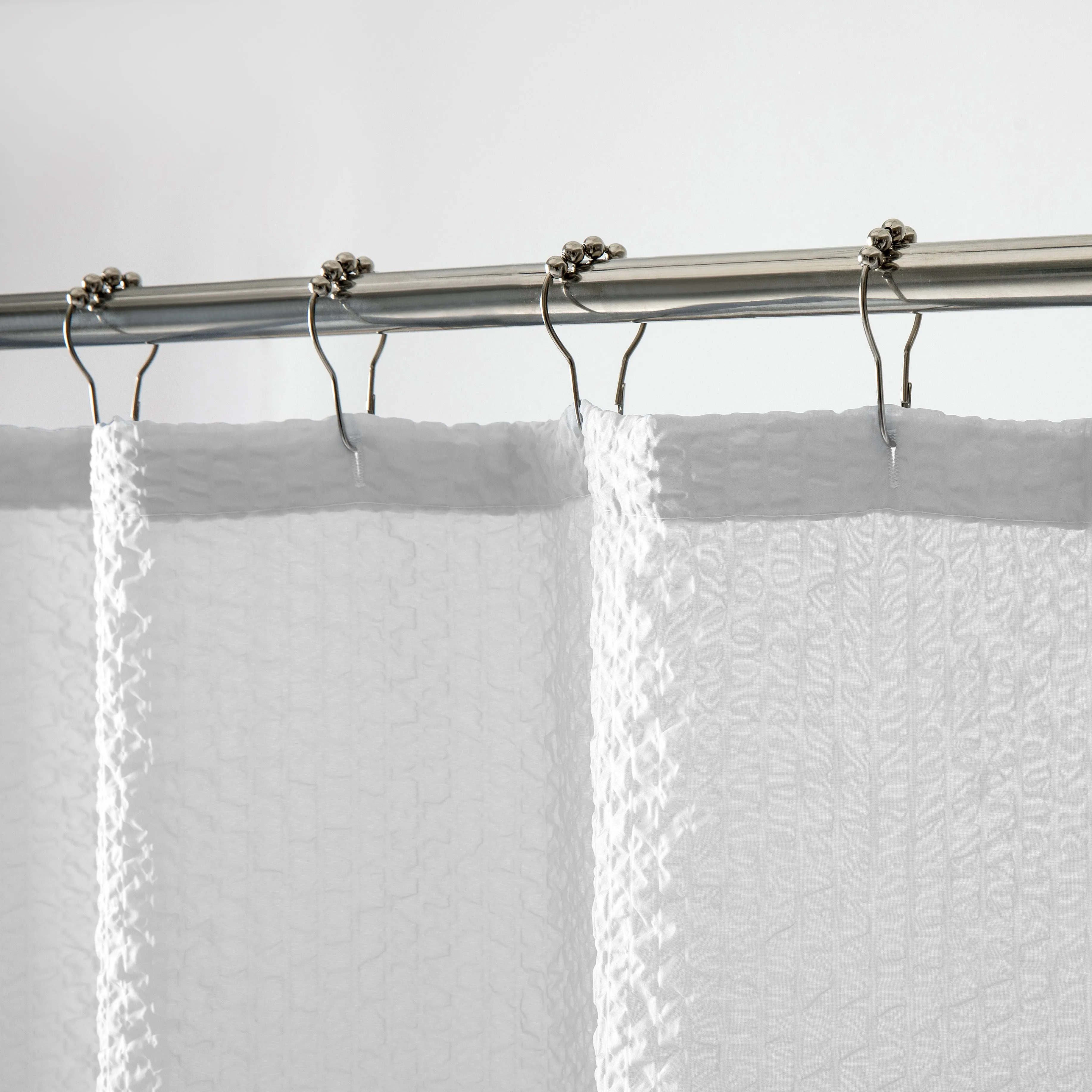 Dainty Home Tranquility Embossed Seersucker Designed 70" x 72" Shower Curtain