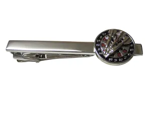 Dart Board Square Tie Clip