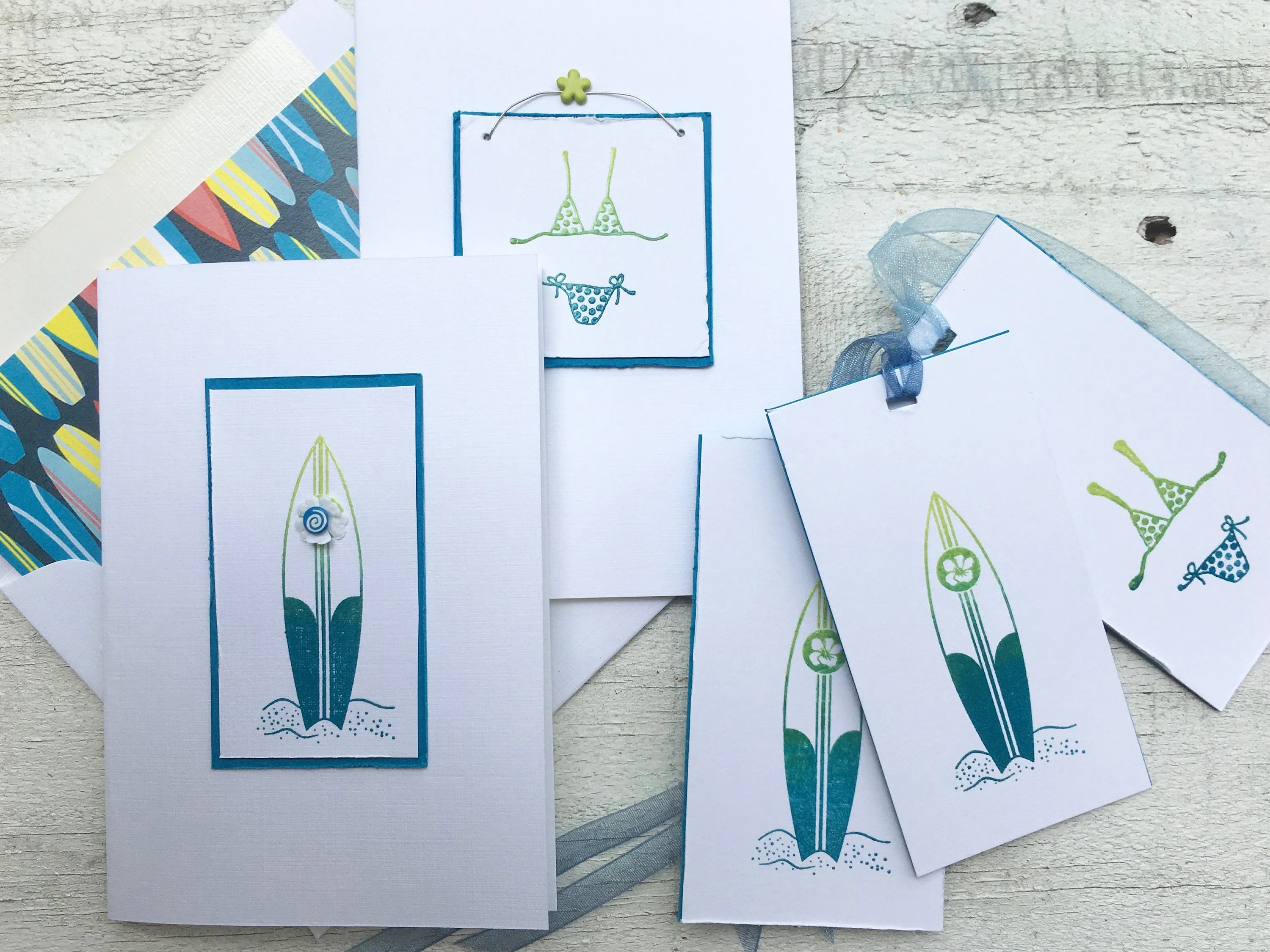 Decorative Bikini Folded Notecards