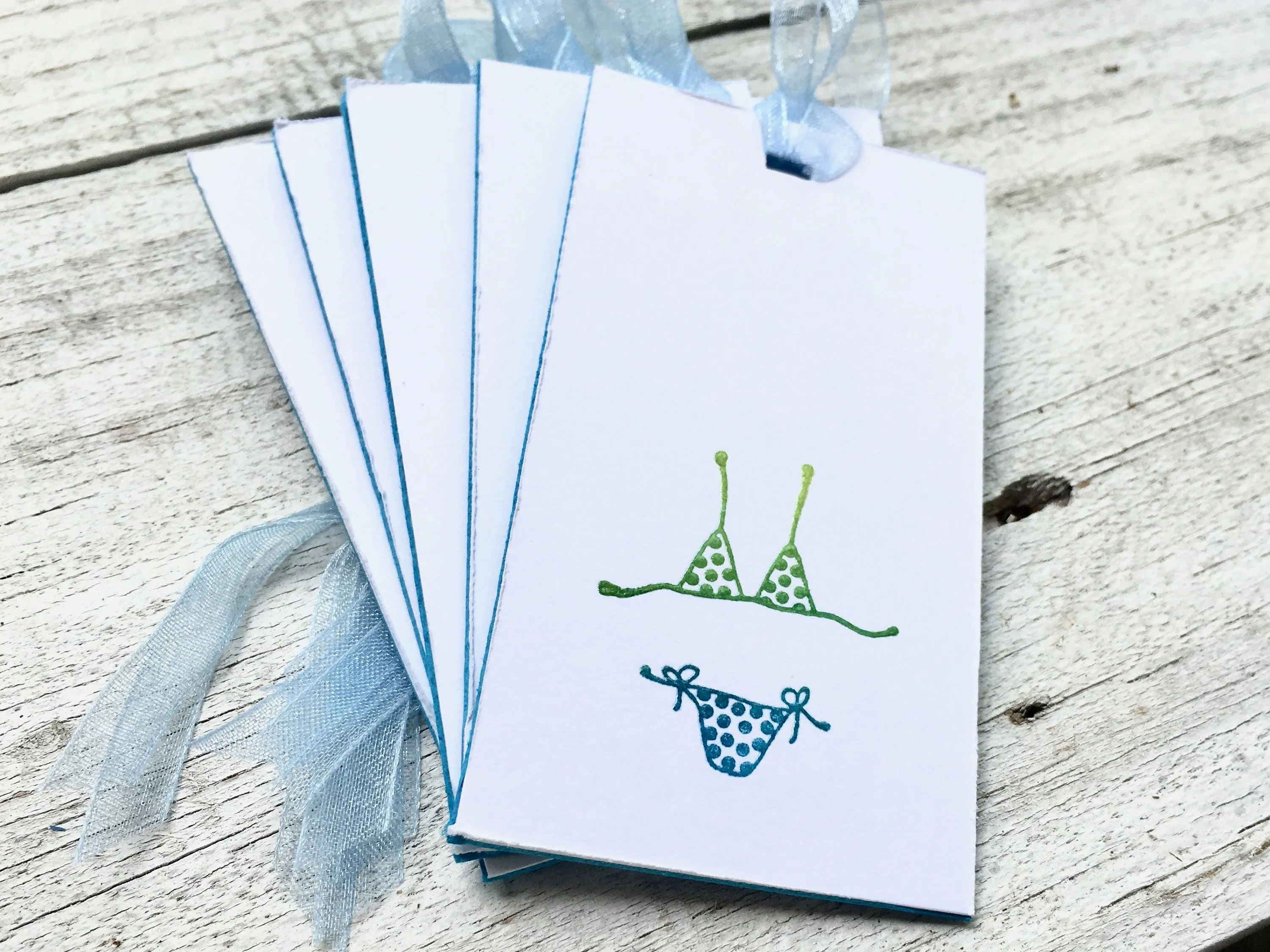 Decorative Bikini Folded Notecards