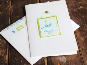 Decorative Bikini Folded Notecards
