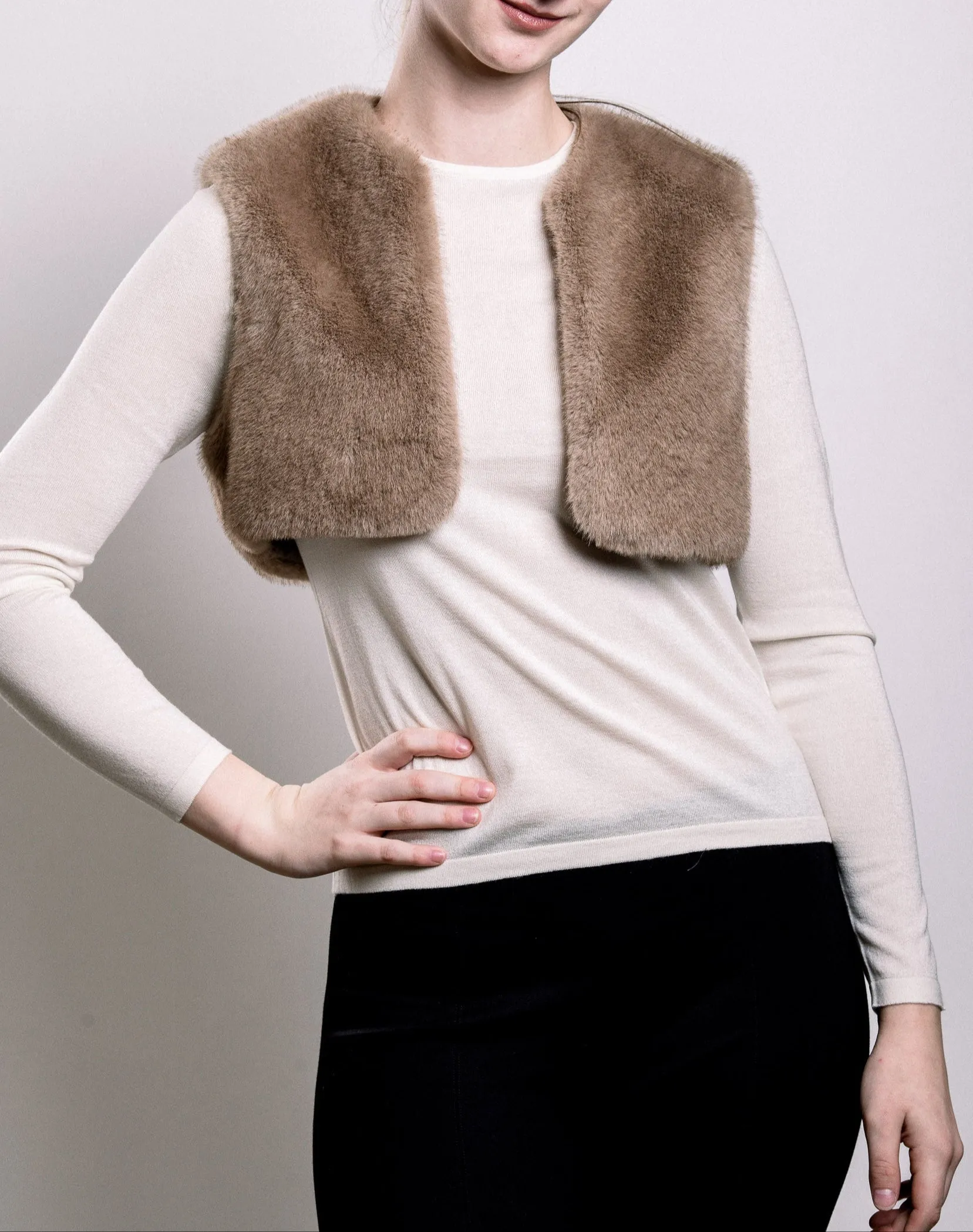 Demi-Couture Fur Trim Overcoat