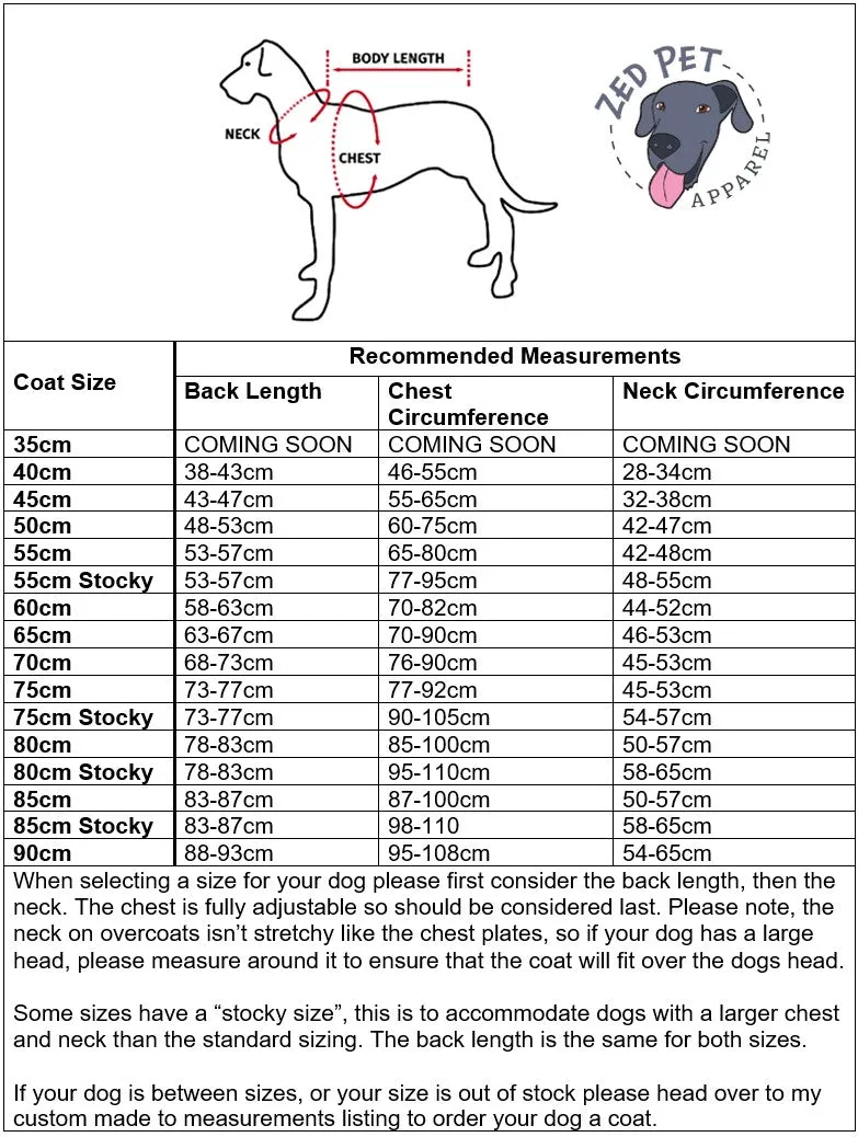 Dog Overcoat - XL (70 & 75cm)