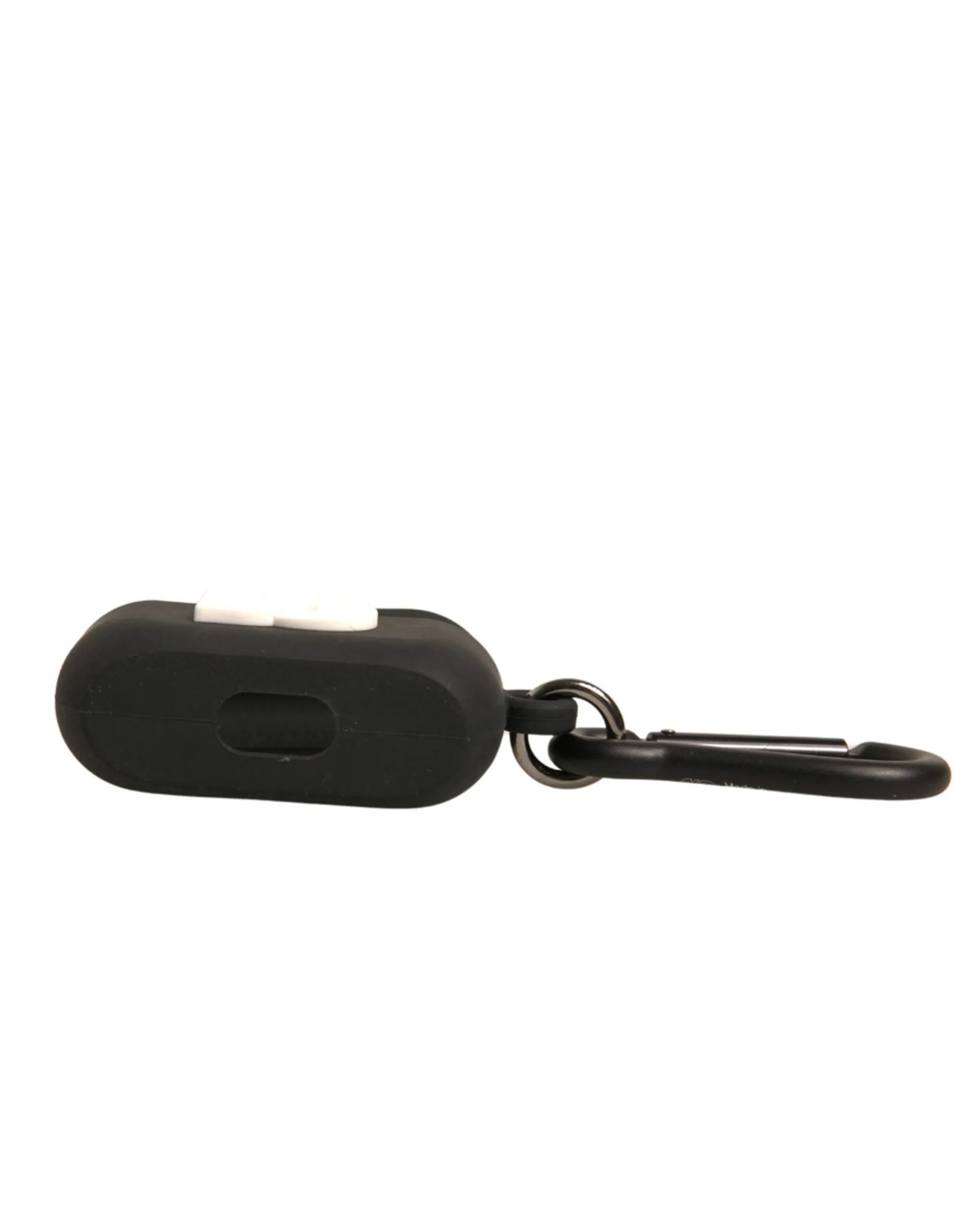 Dolce&Gabbana Unisex Black Airpods Case Silicone Solid Logo Embossed Mini Holder