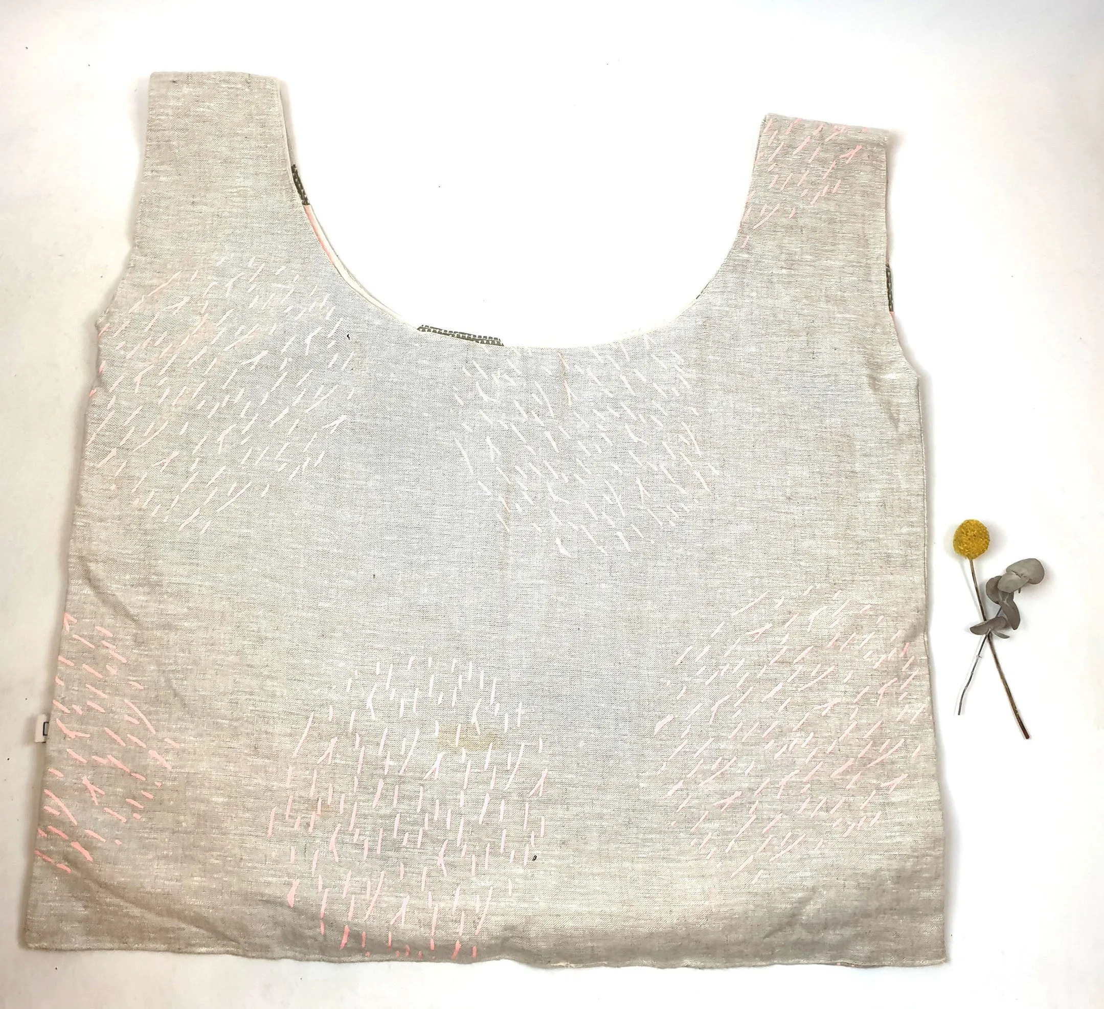 Doops extra large grey print bag