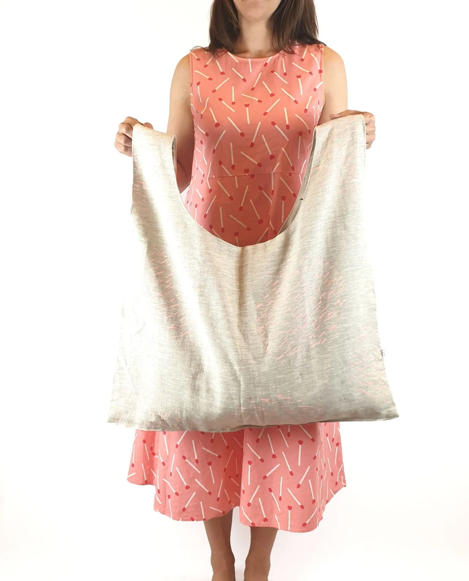 Doops extra large grey print bag