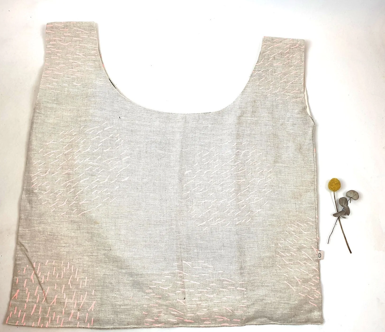 Doops extra large grey print bag