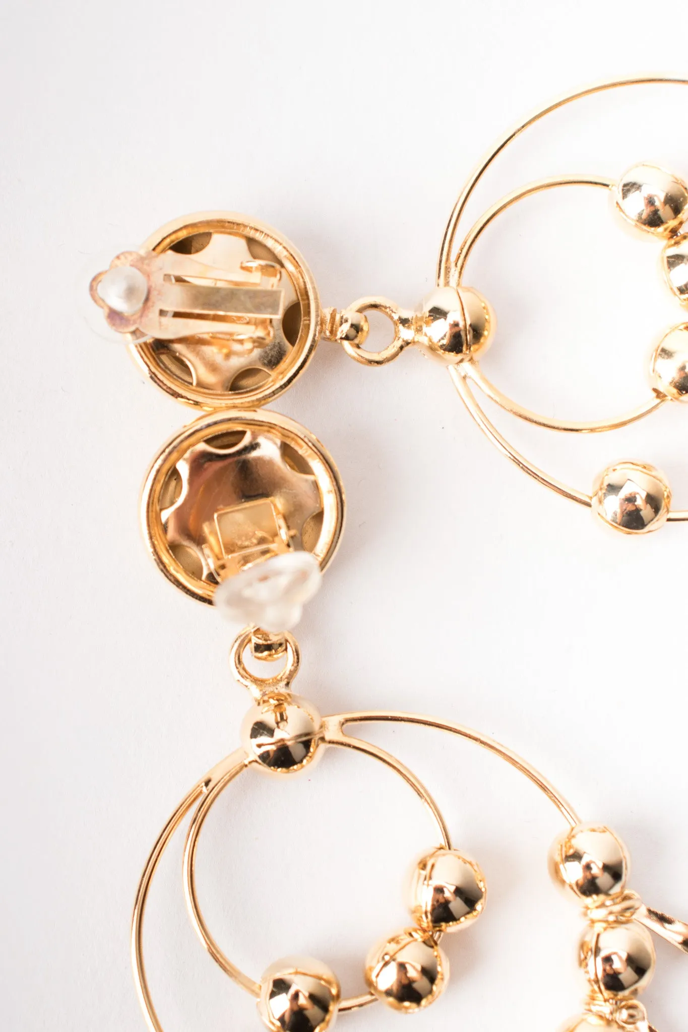 Double Hoop Fringe Earrings