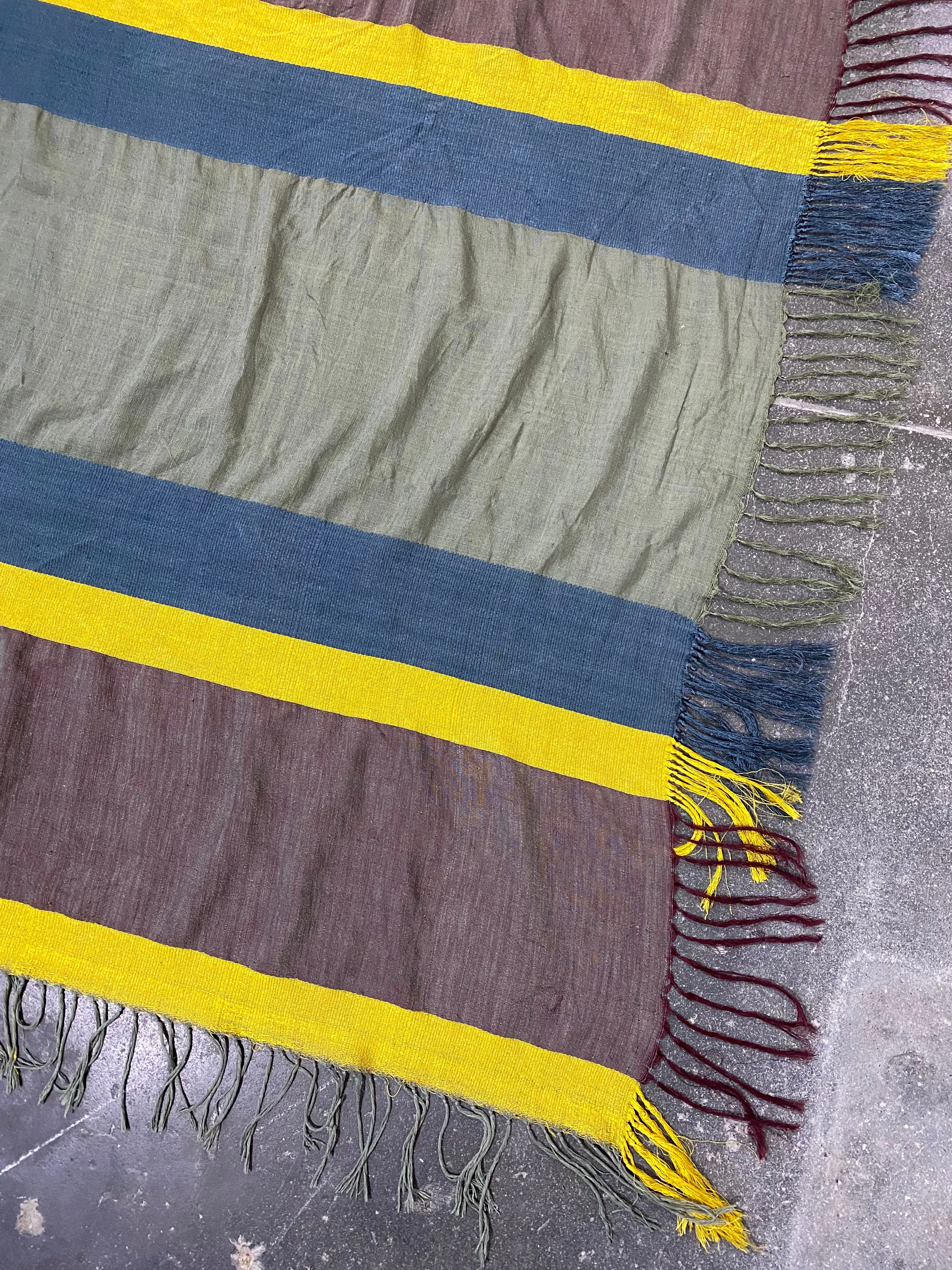 Dries Van Noten Silk Blend Shantung Fringe Scarf