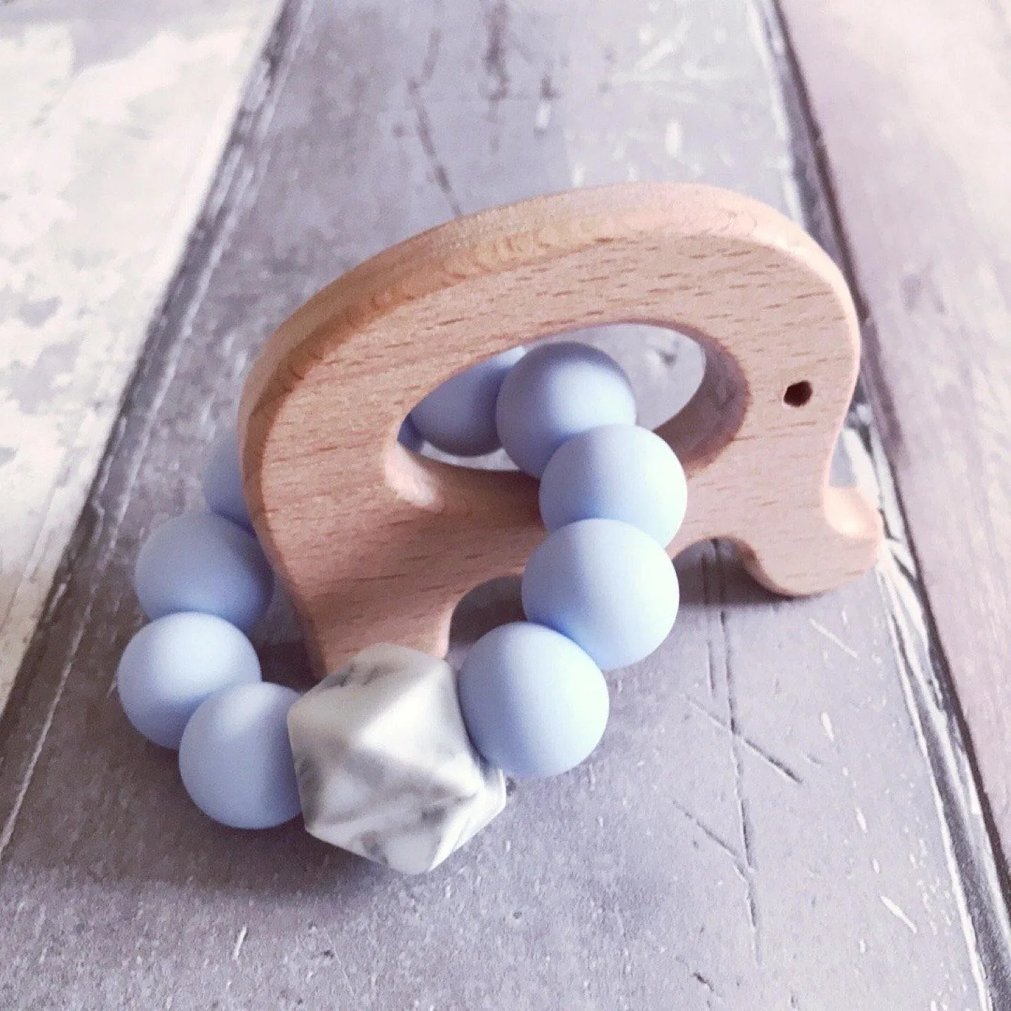 Dummy Clip and Teether Set - Baby Blue
