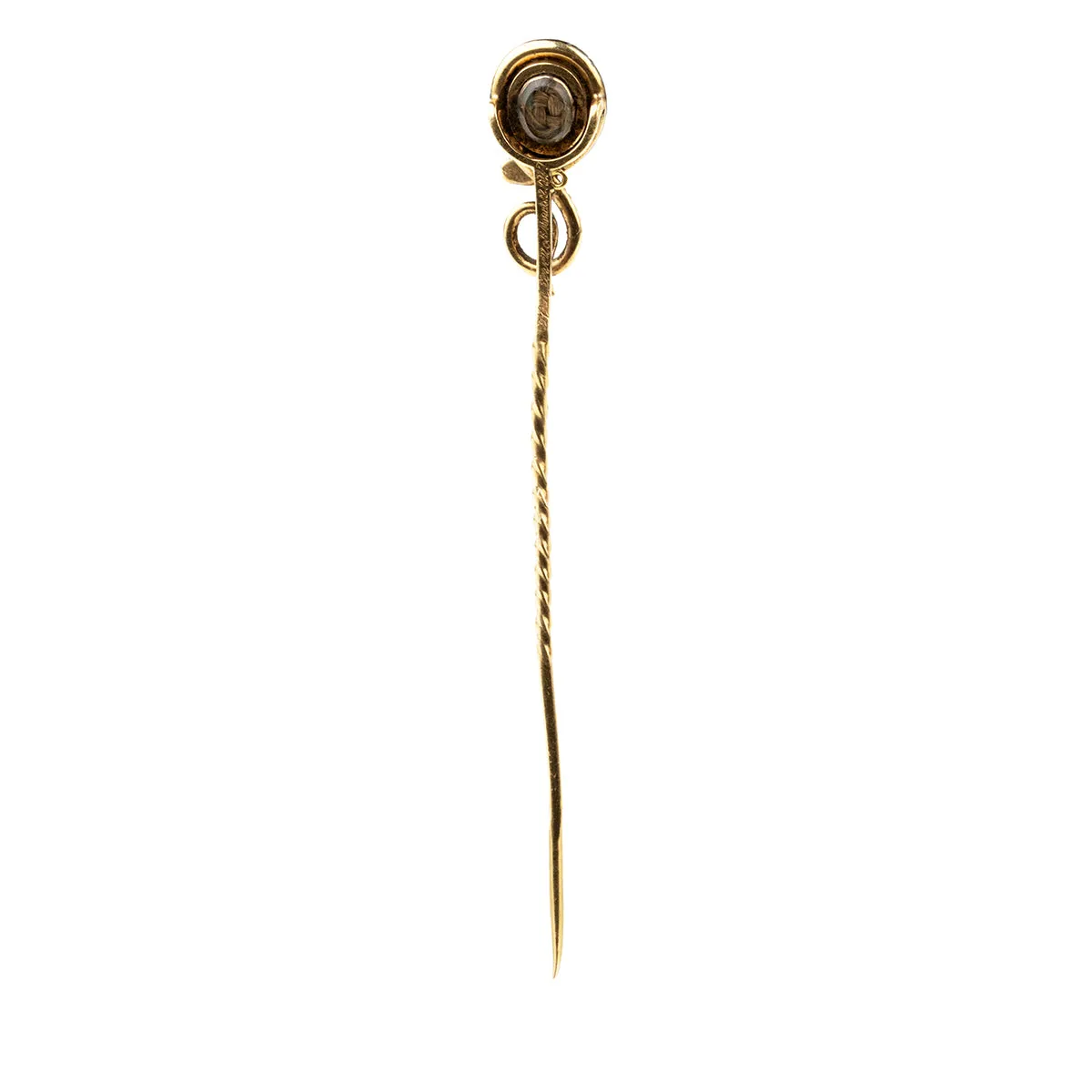 Early Victorian Era Mourning Snake Stick Pin