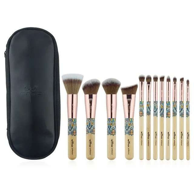 Eco Bamboo Makeup Brush 12piece Set