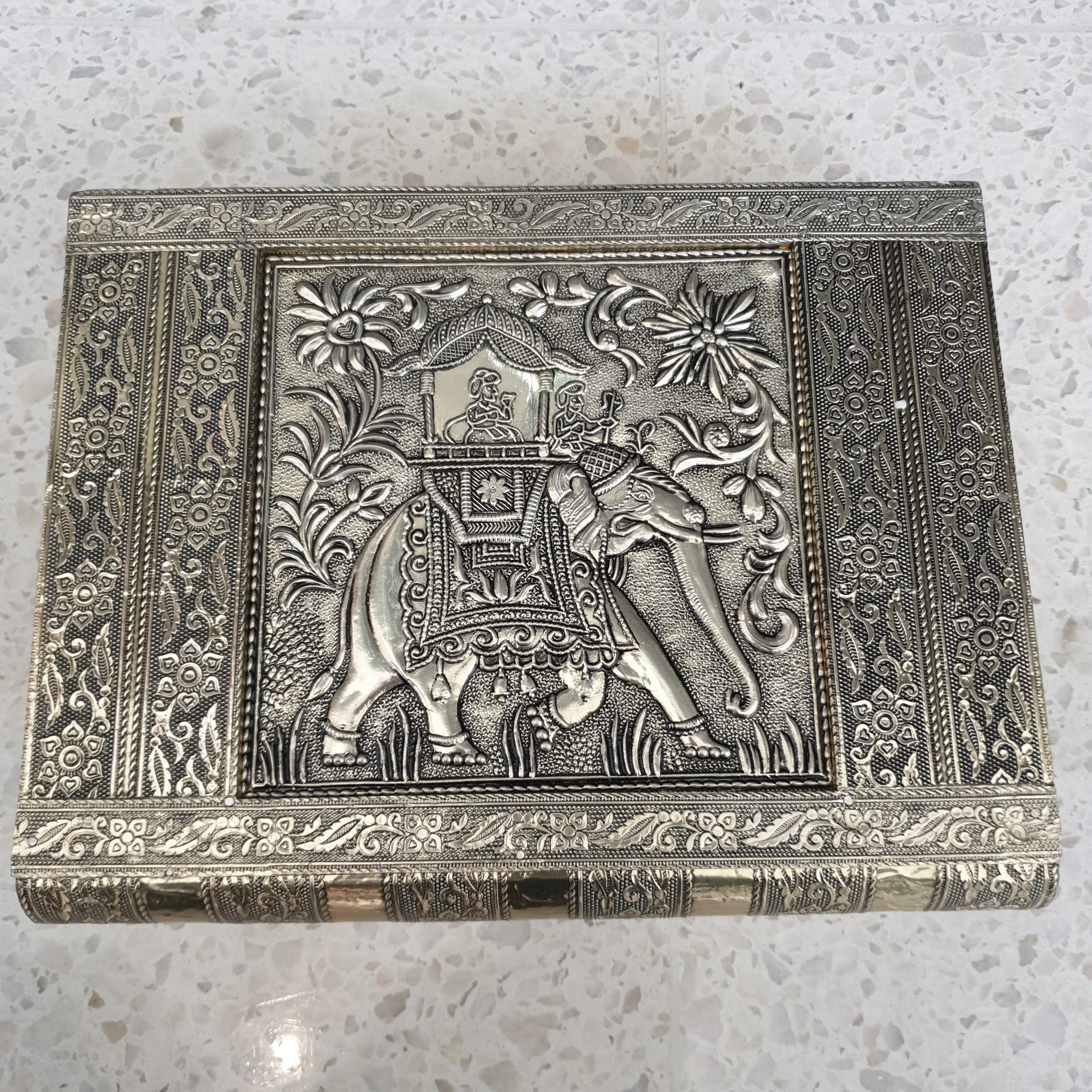 Elephant Silver Jewellery Box